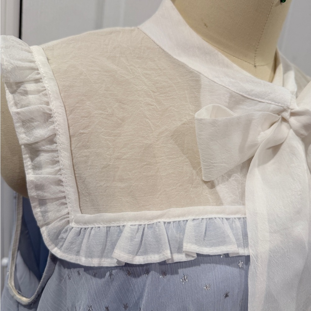 Sister Jane Light Blue and White Tent Dress - Picture 3 of 9